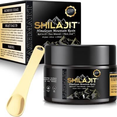 Zashmart Shilajit, Pure Shilajit, 30 Gm Shilajit Resin, Pure Himalayan-Shilaji with 85+ Trace Minerals & Fulvic Acid, Organic Booster Energy Levels, Stamina & Immune System, Reduce Fatigue.
