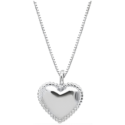 Pendant Necklace, Necklaces for Women, Beautiful 925 Silver Heart Necklace for Women & Girls, Silver Pendant with Heart Shape & Stones, Sterling Silver Necklace Events, Gift for Her.